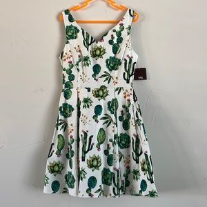 Mod Cloth IXIA Fit and Flare Dress, Size M